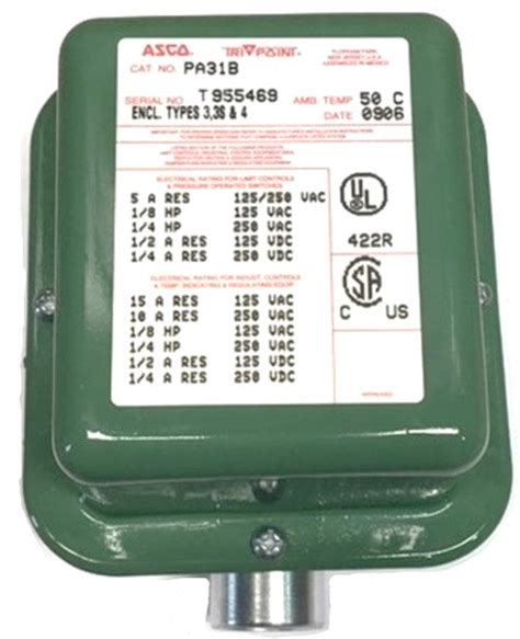 ASCO Series P Pressure Switches .